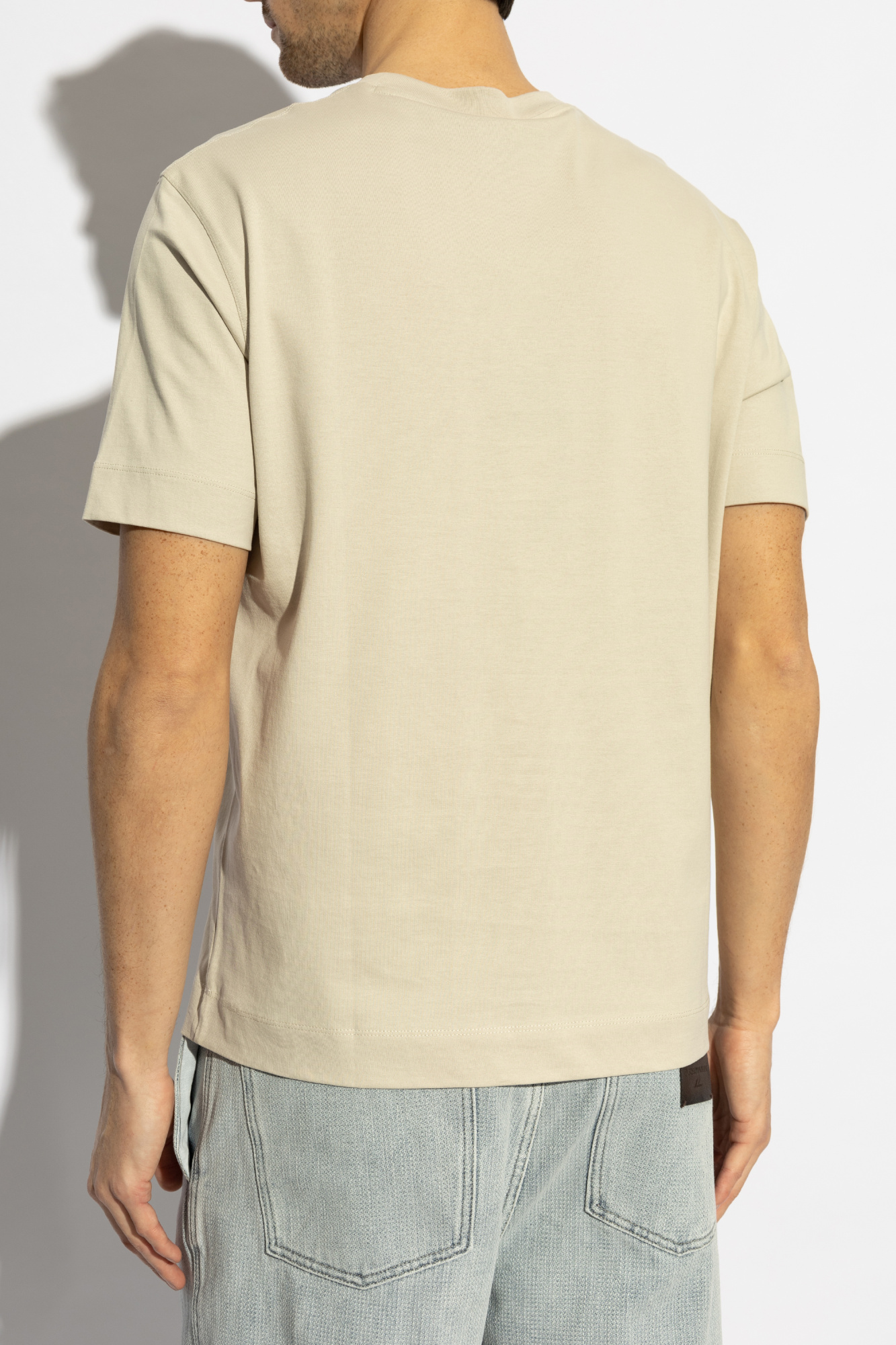 Tシャツ・カットソー EMPORIO ARMANI Men T-shirt Beige EM001070AF13747 U1098 emporio-armani-em001070-